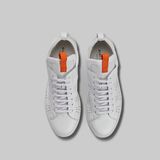WHITE CALF LEATHER MID TOP SNEAKERS - official website - shoes and accessories 