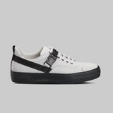 WHITE AND BLACK LOW TOP SNEAKERS
