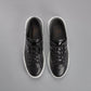 Black leather sneakers image 2