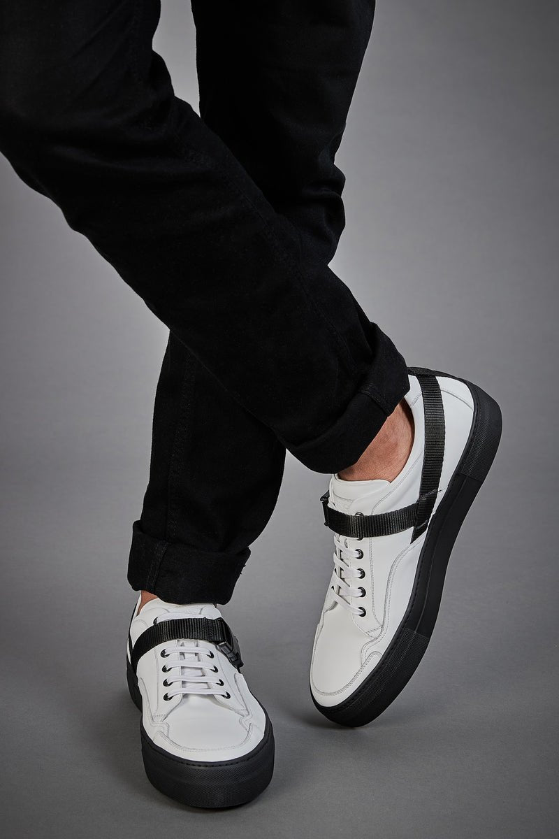 Softi black strap sneakers image 3