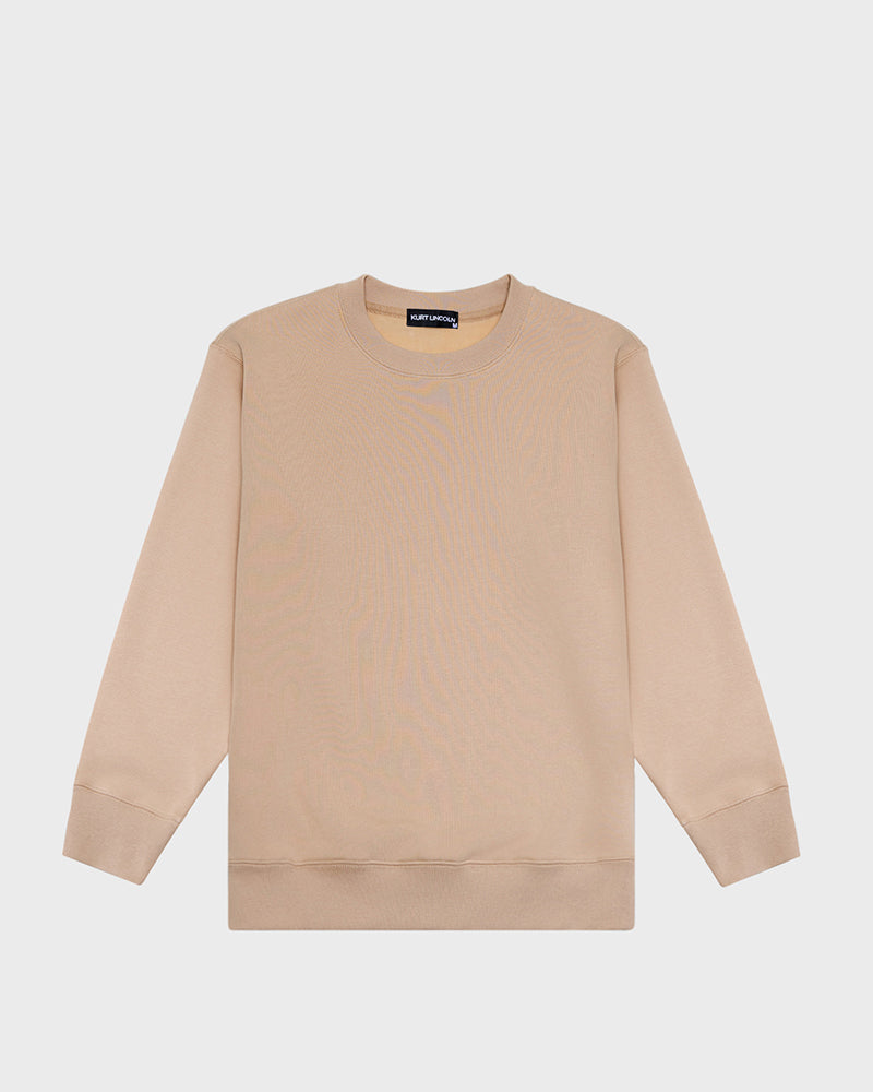 3/4 Beige Sweatshirt