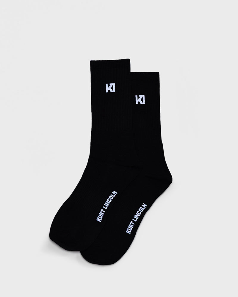 Black KL Logo Sock