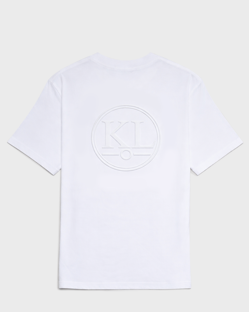 Cotton White 3D Logo Tee