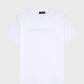 Cotton White 3D Logo Tee
