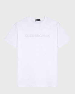 Cotton White 3D Logo Tee