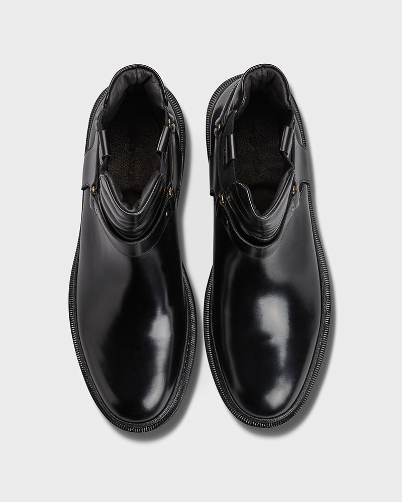 Saddle Strap Chelsea Boot