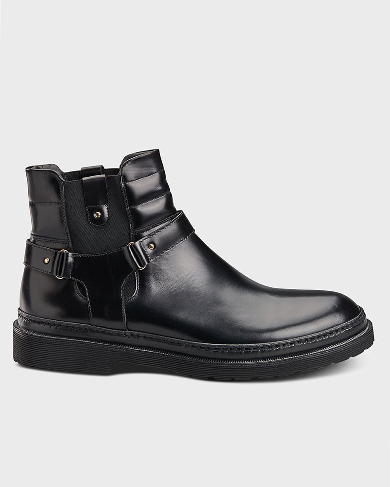 Saddle Strap Chelsea Boot