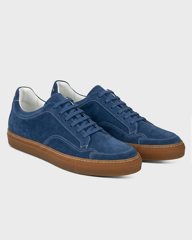 Genziana Blue Suede Sneaker