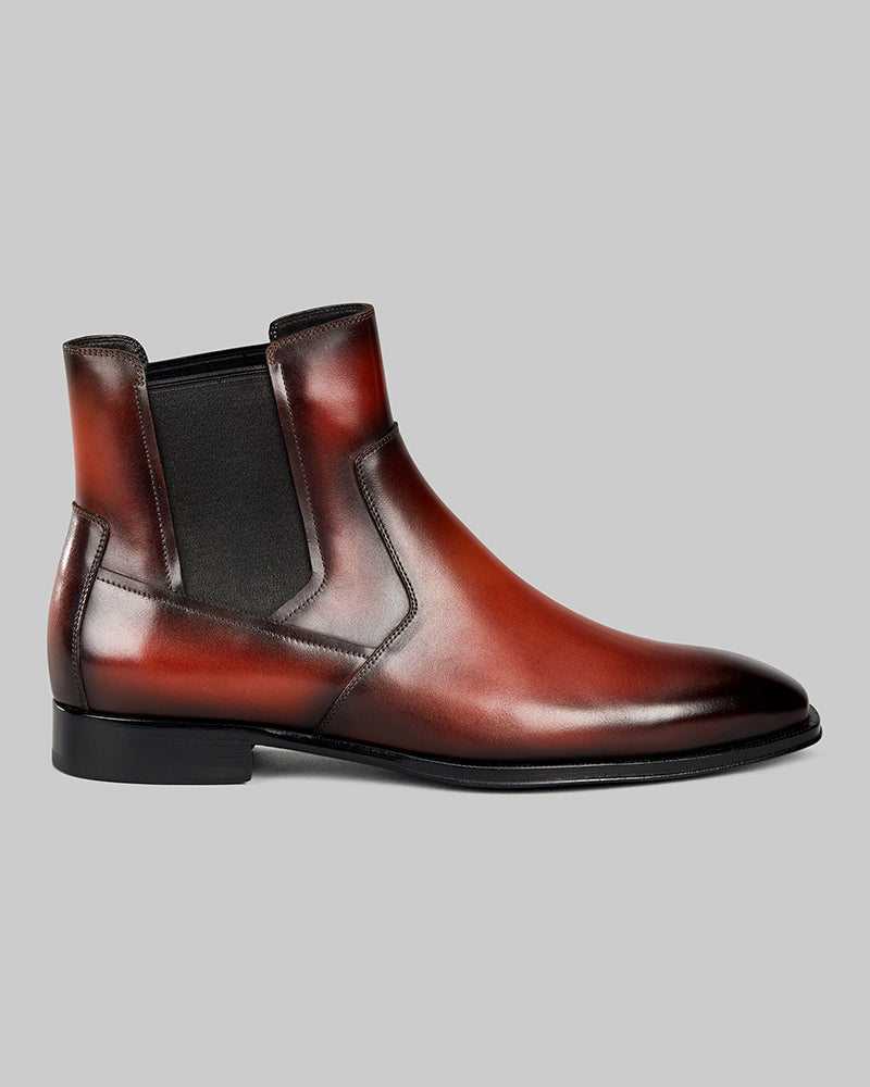 Brandon Burgundy Chelsea Boot