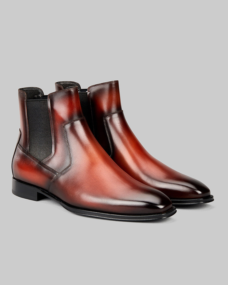 Brandon Burgundy Chelsea Boot
