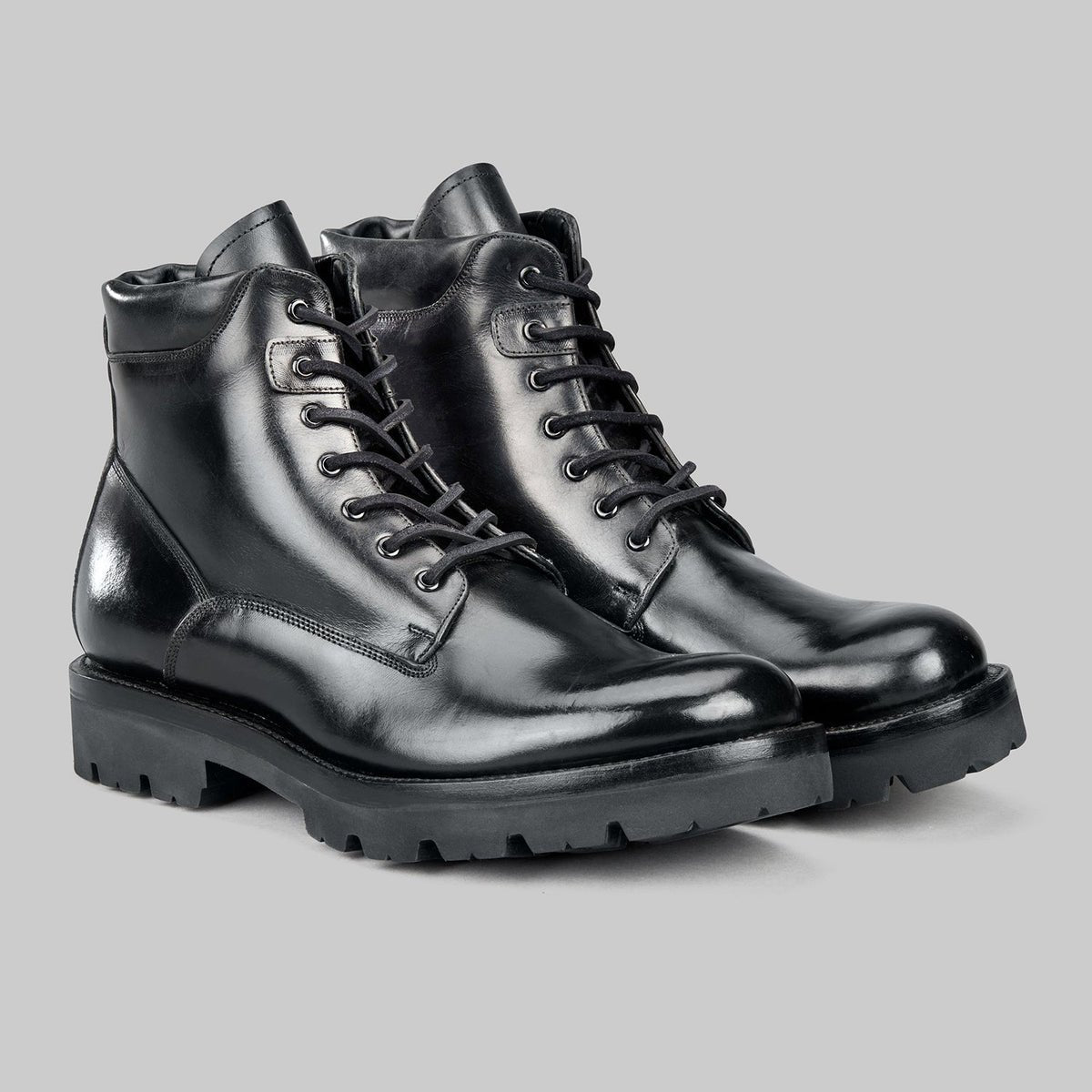 Black lace up boots image 3