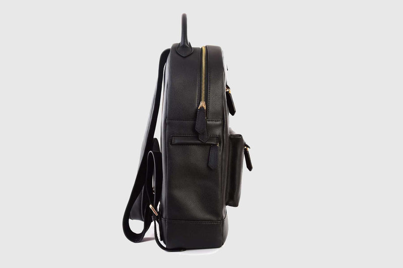 BLACK LEATHER BACKPACK - official website - shoes and accessories 