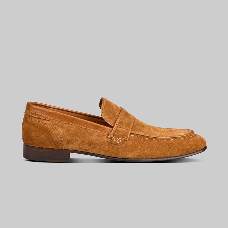 edward tan suede loafers