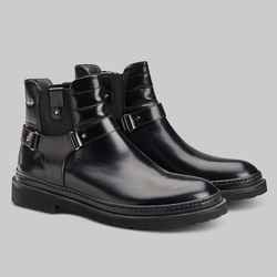 BLACK LEATHER CHELSEA BOOTS - official website - shoes and accessories 