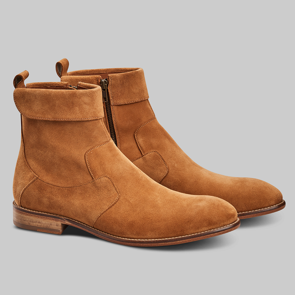 CALF SUEDE LEATHER BOOTS - official website - shoes and accessories 