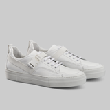 WHITE LOW TOP SNEAKERS WITH STRAP - official website - shoes and accessories 