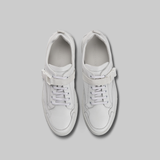 WHITE LOW TOP SNEAKERS WITH STRAP - official website - shoes and accessories 