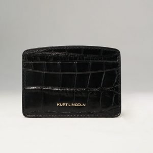 Croc-embossed cardholder