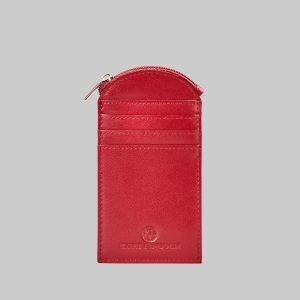 Fire red cardholder
