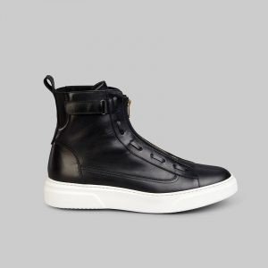 Phantom black high top sneakers