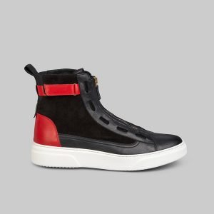 Phantom blk/red high top sneakers
